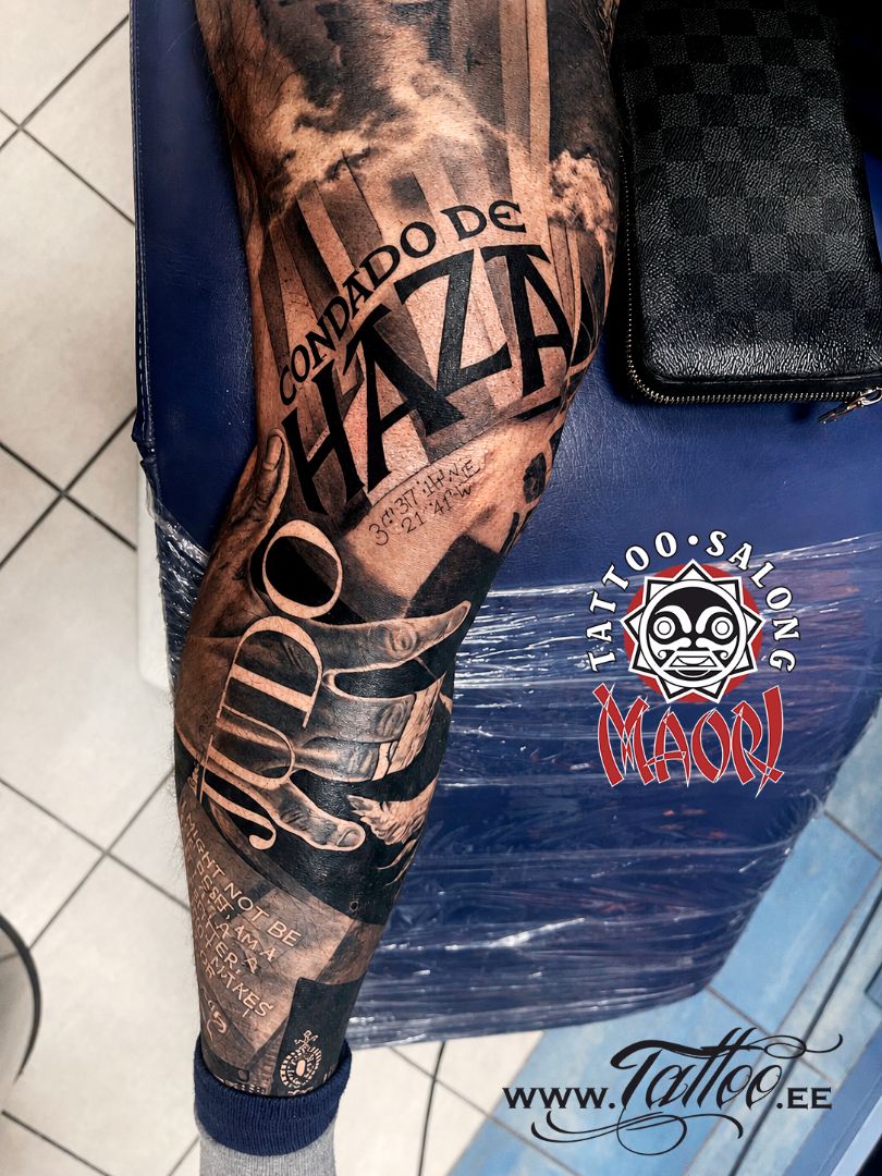 Tätoveering Maori Tattoo stuudiost Tallinnas, töö nr 8